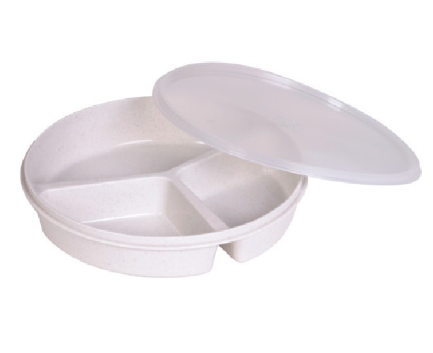 Partitioned Scoop Dish w/ Lid