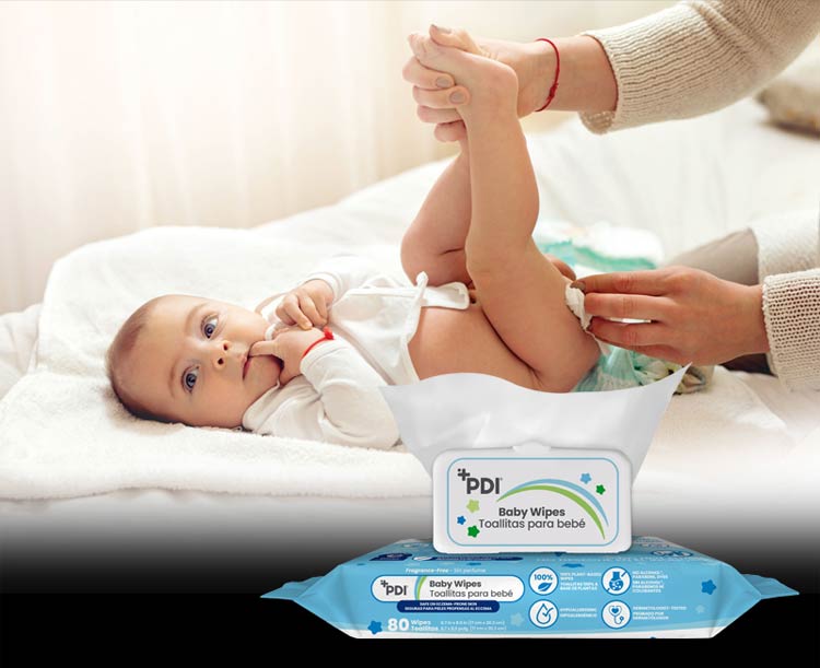 PDI Baby Wipes, Fragrance Free