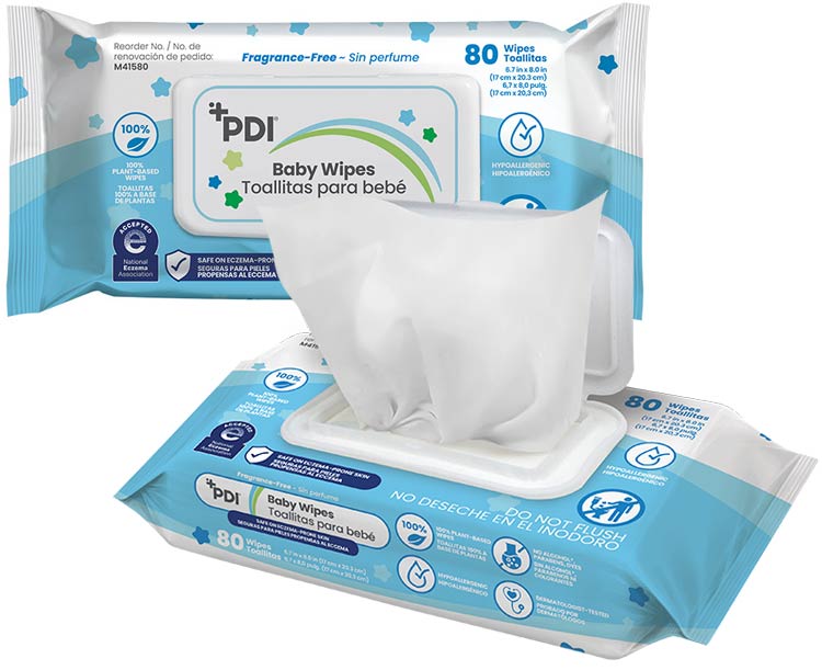PDI PDI Baby Wipes, Fragrance Free