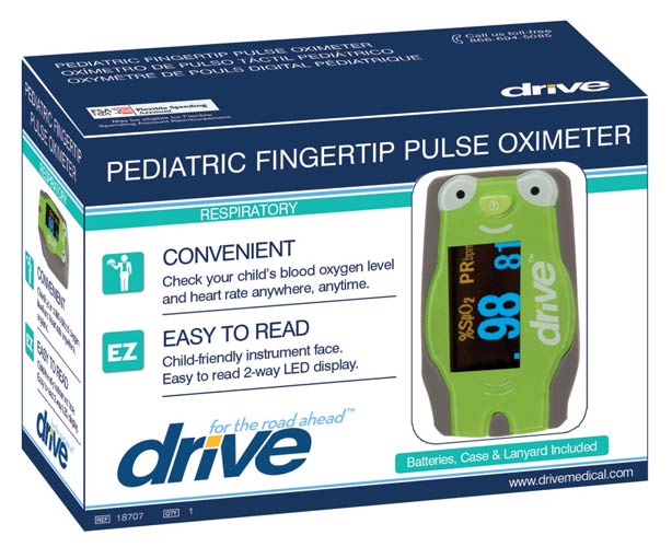Drive Medical Pediatric Pulse Oximeter - Fingertip