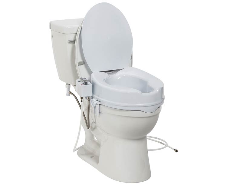 Drive Medical PreserveTech Raised Toilet Seat with Bidet