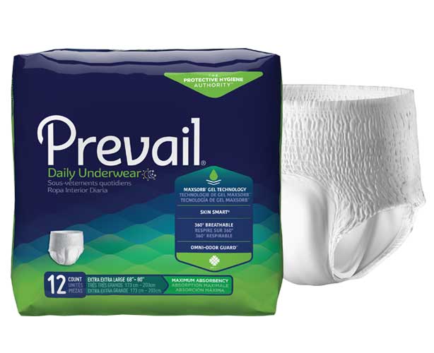 Prevail Incontinence Products Prevail Daily Underwear - Extra Absorbency