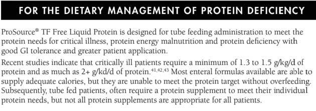 Dietary Management of Protein Deficiency
