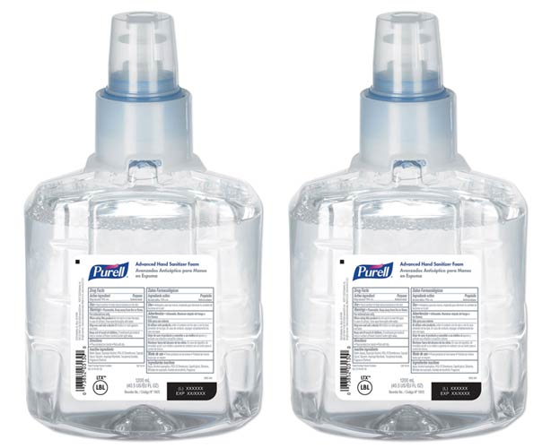 Gojo Purell Hand Sanitizer Foam, 1200 mL Refill for LTX Dispenser