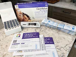 25 Tests of QuickVue COVID-19 Rapid Test