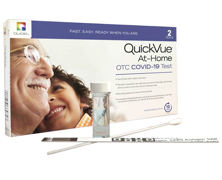 QuickVue COVID-19 Rapid Test - OTC Home Test Kit