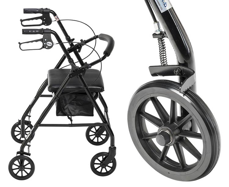 Drive Medical Drive Medical Aluminum Rollator with 6