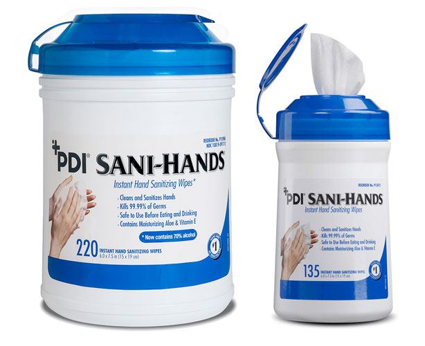 PDI Sani-Hands ALC Antimicrobial Hand Wipes