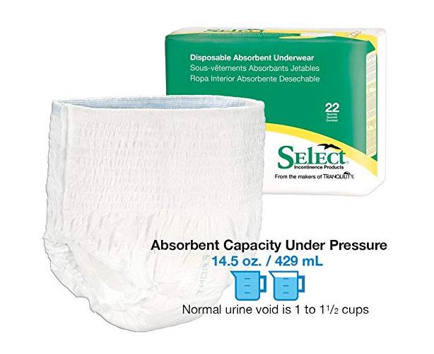 Select Pull-On Disposable Underwear