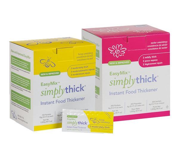 Simplythick Easy Mix Food & Drink Thickener Unflavored Nectar Consistency 6 Gram Packet 200 Ct