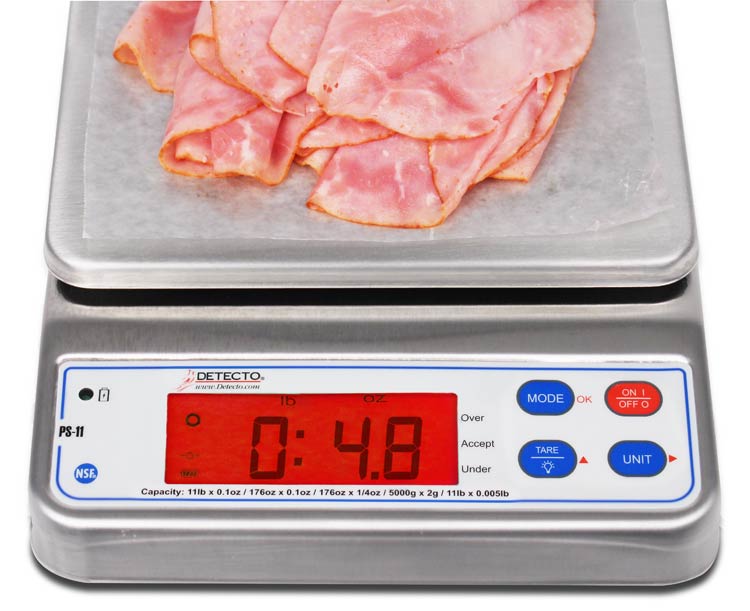 Detecto Stainless Steel Digital Portion Scale, Up to 11 lbs