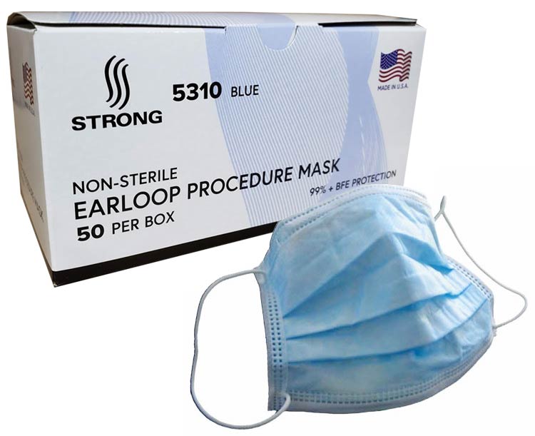 STRONG Manufacturers Strong Procedure Face Masks, USA Made