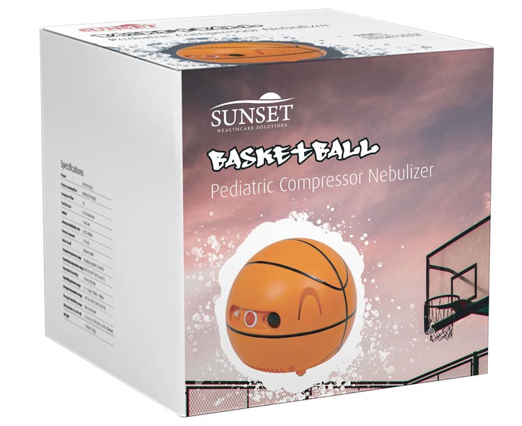 Sunset Pediatric Basketball Compressor Nebulizer with Kit