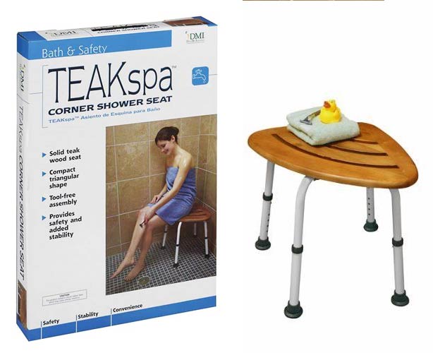 Adjustable Teak Bath Bench