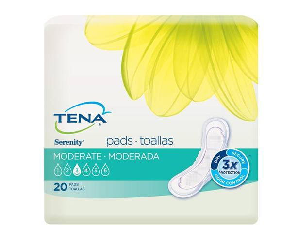 TENA Intimates Moderate Regular Pads, 11"