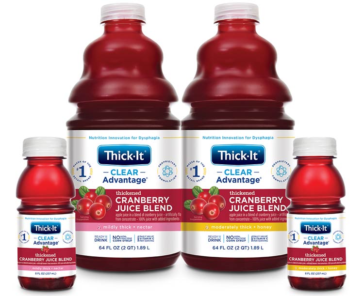 Thick It AquaCareH2O Beverages Water, Thickened, Nectar Consistency - 46 fl oz