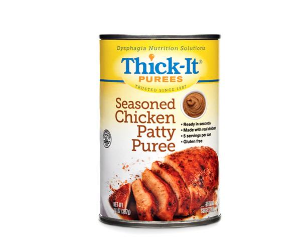 Thick-It Purees, Seasoned Chicken Patty, Case | Thick-It Thickened Foods