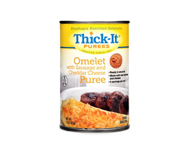 Thick-It Purees, Omelet with Sausage & Cheddar Cheese | Thick-It Thickened Foods