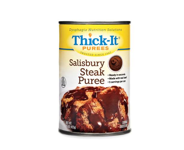 Thick-It Thickened Foods Thick-It Purees, Salisbury Steak, Case