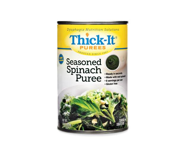 Thick-It Thickened Foods Thick-It Purees, Seasoned Spinach, Case