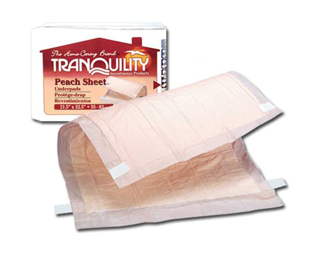 Tranquility Peach Sheet Underpads