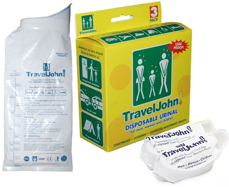  TravelJohn Portable Urinal for Men, Women & Children