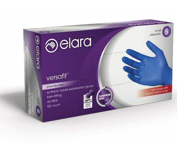 Elara Brands Versafit Nitrile-Enhanced Synthetic Vinyl Medical Gloves
