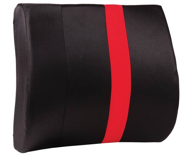 Black and Red Tone Lumbar Support Cushion