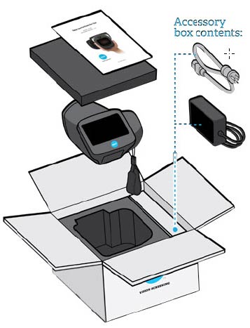 Spot Vision Screener Model VS100-B Box Contents 