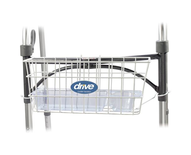 Drive Medical Walker Basket with Plastic Insert Tray
