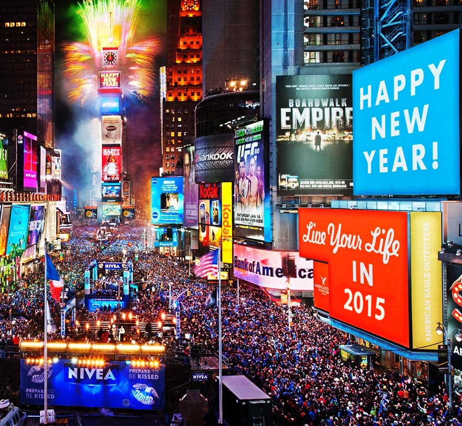 Times square bathroom new years