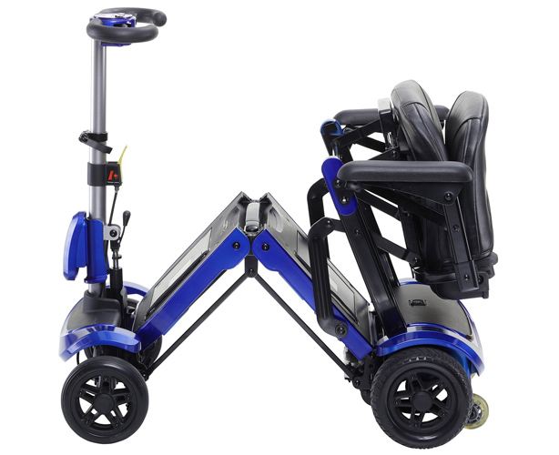 ZooMe Flex Ultra Compact Folding Travel 4 Wheel Scooter